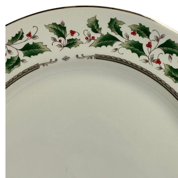 Royal Limited Japan 'Holly Holiday' Dinner Plates-Elegant and Rare-Set of 4 - Picture 3 of 7